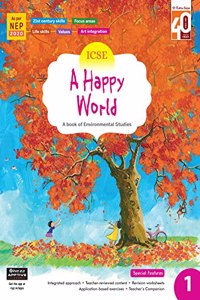 Ratna Sagar ICSE A Happy World Class 1 - Environmental Studies Book For Class 1