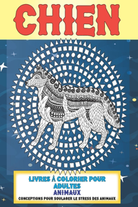 Livres à colorier pour adultes - Conceptions pour soulager le stress des animaux - Animaux - Chien