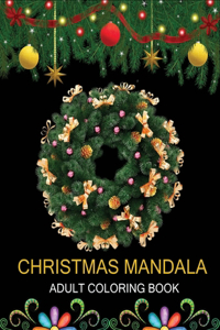 Christmas Mandala Adult coloring book