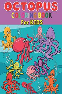 Octopus coloring book for kids