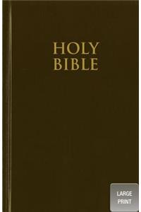 NIV, Pew Bible, Large Print, Hardcover, Brown