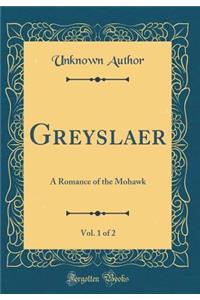 Greyslaer, Vol. 1 of 2: A Romance of the Mohawk (Classic Reprint)