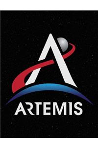 Artemis: NASA Artemis Program Logo Light We Are Going Moon To Mars 2024 Notebook Journal Diary Logbook