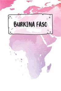 Burkina Faso: Liniertes Reisetagebuch Notizbuch oder Reise Notizheft liniert - Reisen Journal für Männer und Frauen mit Linien