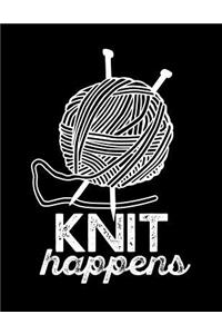 KNIT HAPPENS Knitting Graph Paper 4