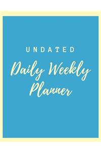 Undated Daily Weekly Planner