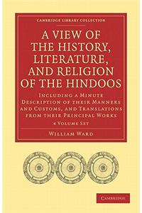 View of the History, Literature, and Religion of the Hindoos 4 Volume Paperback Set