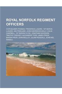 Royal Norfolk Regiment Officers