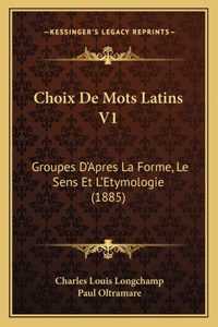 Choix de Mots Latins V1