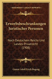 Erwerbsbeschrankungen Juristischer Personen