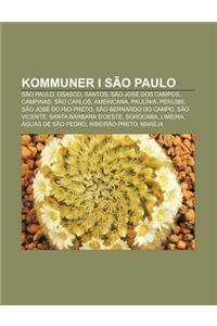 Kommuner I Sao Paulo: Sao Paulo, Osasco, Santos, Sao Jose DOS Campos, Campinas, Sao Carlos, Americana, Paulinia, Peruibe, Sao Jose Do Rio Pr