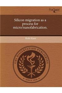 Silicon Migration as a Process for Micro/Nanofabrication