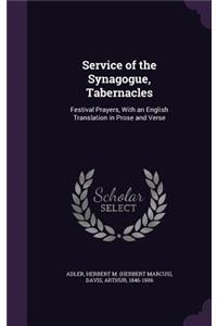 Service of the Synagogue, Tabernacles