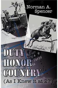 Duty Honor Country