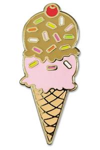 Enamel Pin Ice Cream Cone