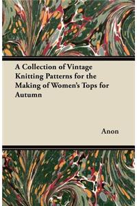 A Collection of Vintage Knitting Patterns for the Making of Women's Tops for Autumn