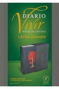 Biblia de Estudio del Diario Vivir Ntv, Letra Grande