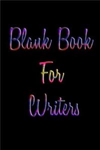 Blank Book For Writers