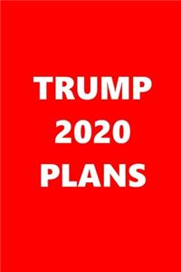 2020 Weekly Planner Trump 2020 Plans Text Red White 134 Pages