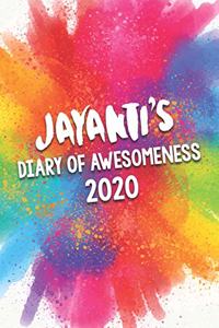Jayanti's Diary of Awesomeness 2020