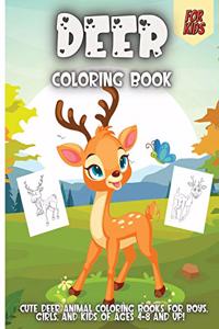 Deer Coloring Book For Kids