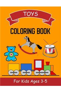 Coloring Book for Kids Ages 3-5 - Toys