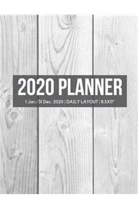 2020 Wood Daily Planner
