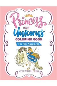 Princess and Unicorns Coloring Book