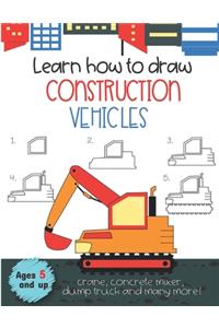 Learn how to draw construction vehicles crane, concrete mixer, dump truck, and many more! Ages 5 and up