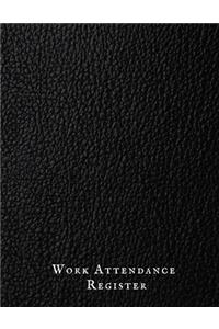 Work Attendance Register