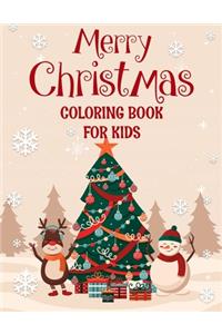Merry christmas coloring book for kids.