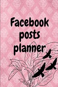 Facebook posts planner