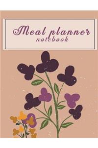 Meal planner notebook