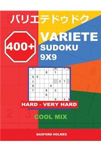 400 + Variete Sudoku 9x9 Hard - Very Hard Cool Mix
