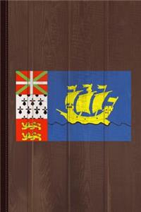 Saint Pierre Flag Journal Notebook