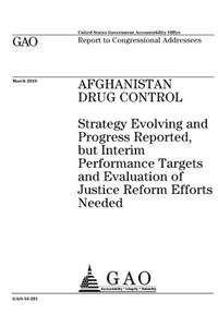 Afghanistan drug control