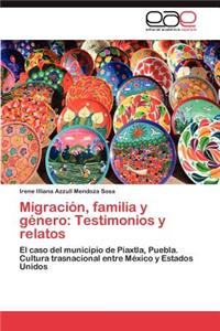 Migracion, Familia y Genero: Testimonios y Relatos