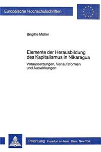 Elemente Der Herausbildung Des Kapitalismus in Nikaragua