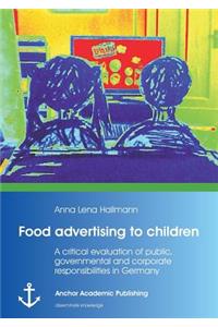 Food advertising to children