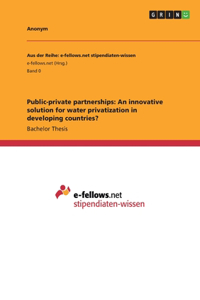 Public-private partnerships