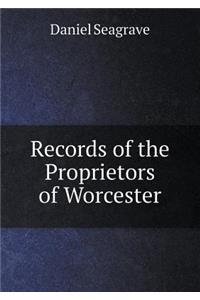 Records of the Proprietors of Worcester