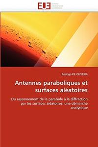 Antennes paraboliques et surfaces aléatoires