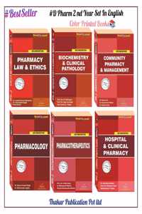 D.pharm 2nd Year Set Of 6 Book, In English in Color printed Edition As Per PCI Syllabus.
