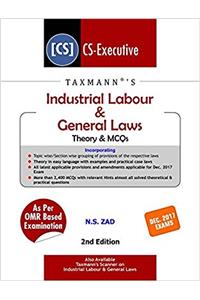 Industrial Labour & General Laws - Theory & MCQs (CS-Executive)-(December 2017 Exams)