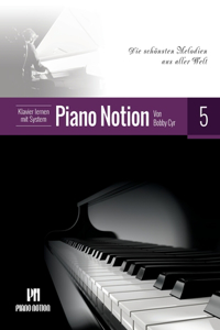 Klavier lernen mit System Piano Notion Buch Fünf