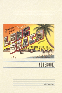 Vintage Lined Notebook Greetings from Long Beach, Florida