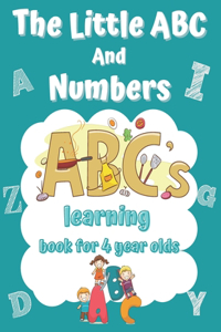 simple alphabet and numbers coloring book