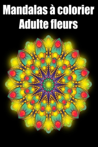 Mandalas à colorier adulte fleurs