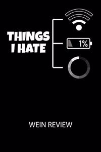 Thinks I hate 1% - Wein Review