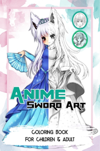 Anime Sword Art Coloring Book For Children & Adult